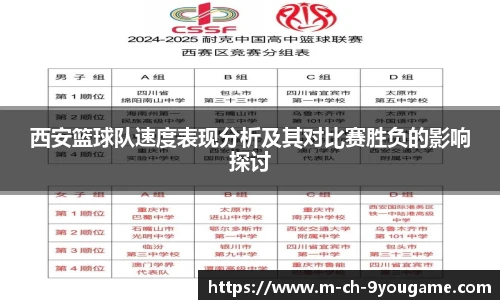 西安篮球队速度表现分析及其对比赛胜负的影响探讨